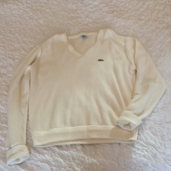 Vintage Izod Lacoste V Neck Sweater 